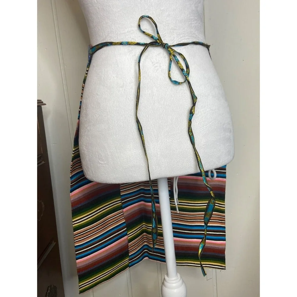 Vintage Woven Apron Tribal South American Indian‎ Mexican Handmade Wool
